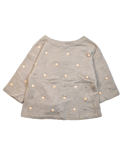 A Brown Long Sleeve Tops from Monnalisa in size 8Y for girl. (Front View)
