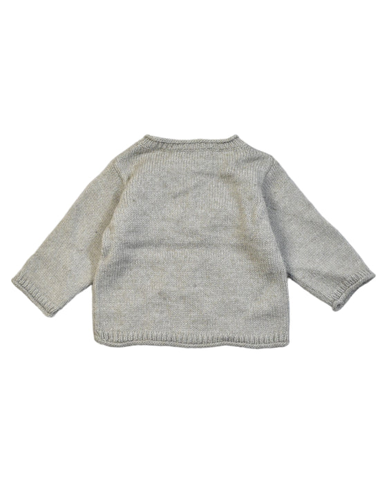 A Grey Knit Sweaters from Bonpoint in size 3-6M for boy. (Back View)