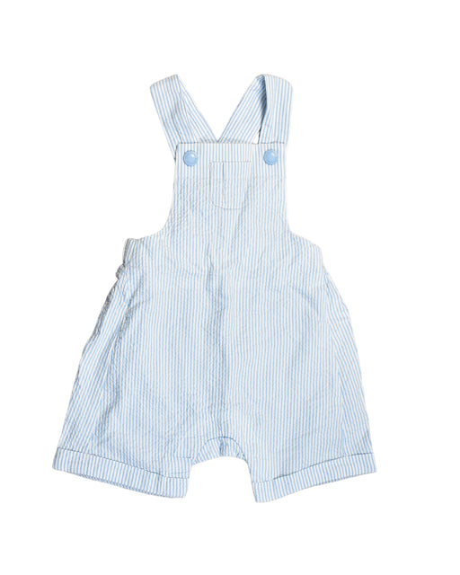 A Blue Overall Shorts from Purebaby in size 3-6M for boy. (Front View)