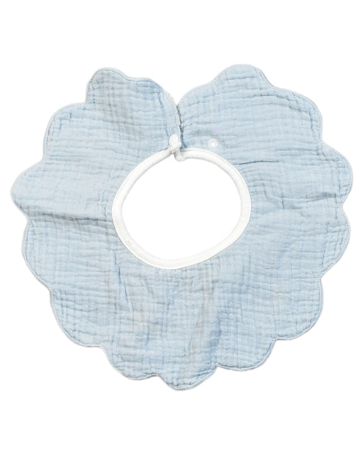 A Blue Bibs from Soft Spot Baby in size O/S for neutral. (Front View)
