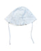 A Blue Sun Hats from Purebaby in size Newborn for girl. (Front View)