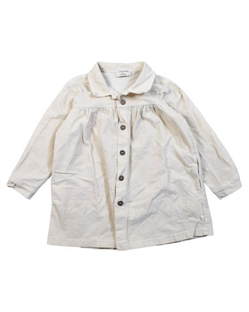 A Beige Shirts from 1 + in the family in size 12-18M for girl. (Front View)