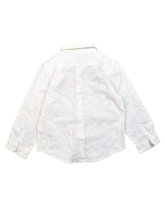 A White Shirts from Chateau de Sable in size 4T for boy. (Back View)