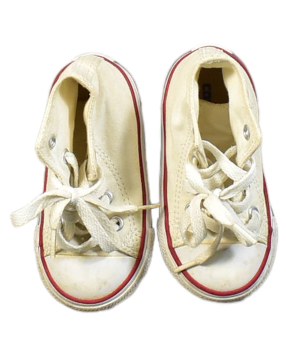 A White Sneakers from Converse in size 18-24M for boy. (Back View)