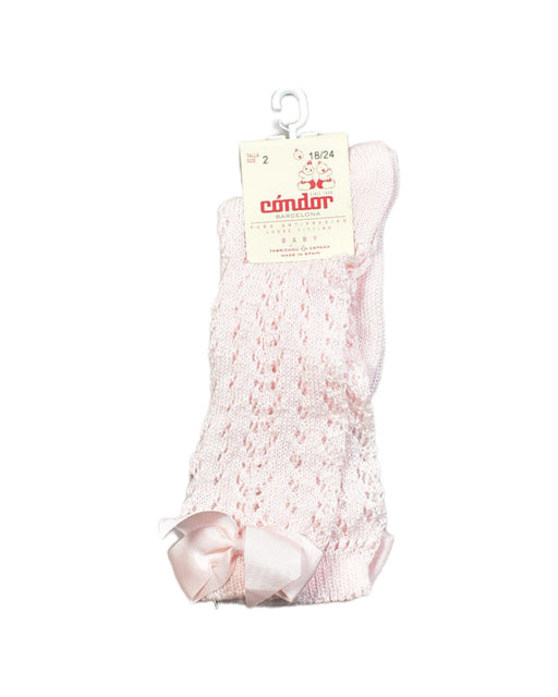 A Pink Socks from Condor Barcelona in size 18-24M for girl. (Front View)