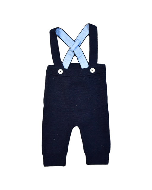 A Navy Long Overalls from Jacadi in size 0-3M for boy. (Front View)