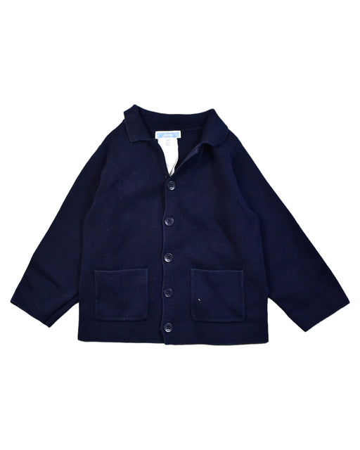 A Navy Coats from Jacadi in size 3T for boy. (Front View)