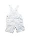 A White Overall Shorts from Tartine et Chocolat in size 6-12M for boy. (Front View)
