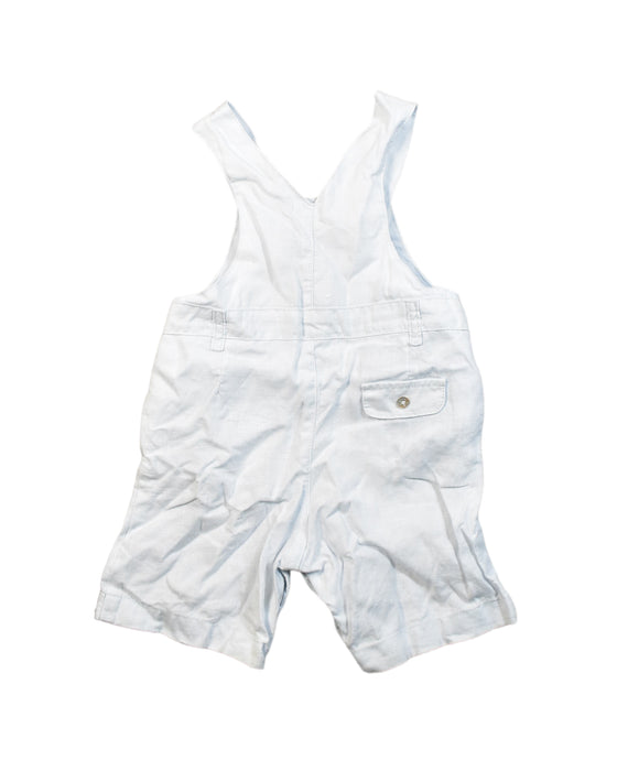 A White Overall Shorts from Tartine et Chocolat in size 6-12M for boy. (Back View)