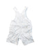A White Overall Shorts from Tartine et Chocolat in size 6-12M for boy. (Back View)