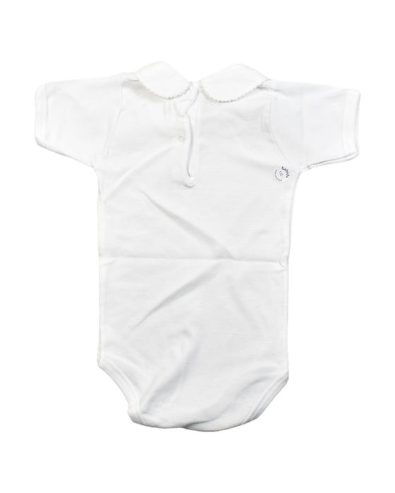 A White Bodysuits from Babidu in size 6-12M for girl. (Back View)