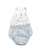 A Blue Sleeveless Rompers from Cocote in size 6-12M for neutral. (Back View)