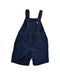 A Navy Overall Shorts from Petit Bateau in size 2T for boy. (Back View)