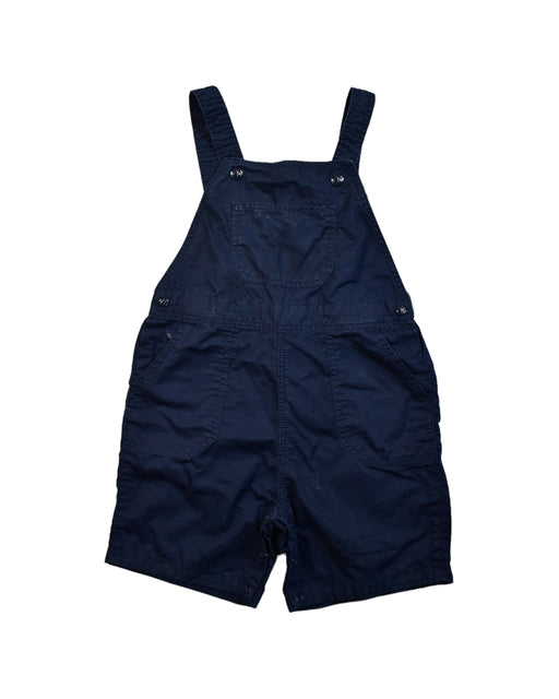 A Navy Overall Shorts from Petit Bateau in size 2T for boy. (Front View)