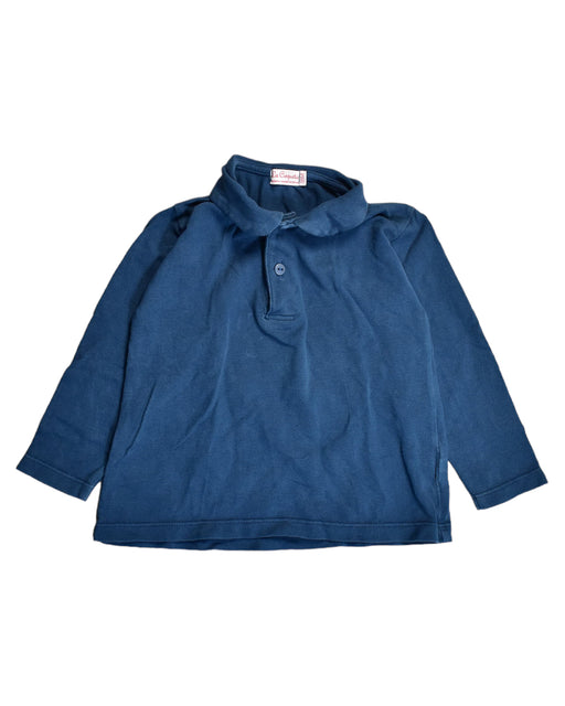 A Blue Long Sleeve Polos from La Coqueta in size 12-18M for boy. (Front View)