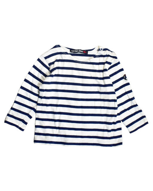 A White Long Sleeve Tops from Saint James in size 6-12M for boy. (Front View)