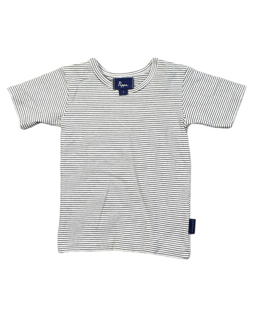 A White T Shirts from Pappe in size 2T for boy. (Front View)