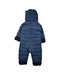 A Navy Snowsuits from Toastie in size 18-24M for neutral. (Back View)