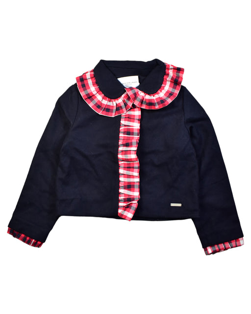 A Black Lightweight Jackets from Jessie and James in size 8Y for girl. (Front View)