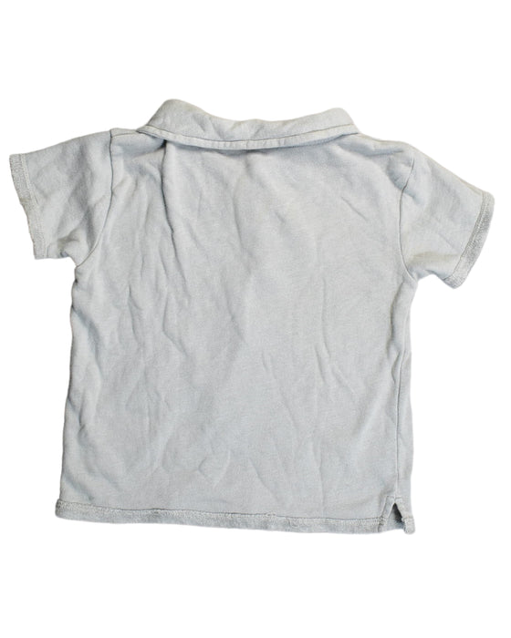 A Grey Short Sleeve Polos from Babidu in size 3T for boy. (Back View)