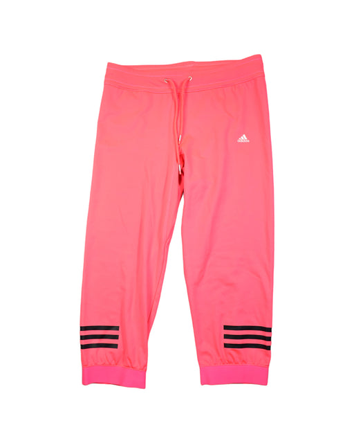 A Pink Sweatpants from Adidas in size 14Y for girl. (Front View)
