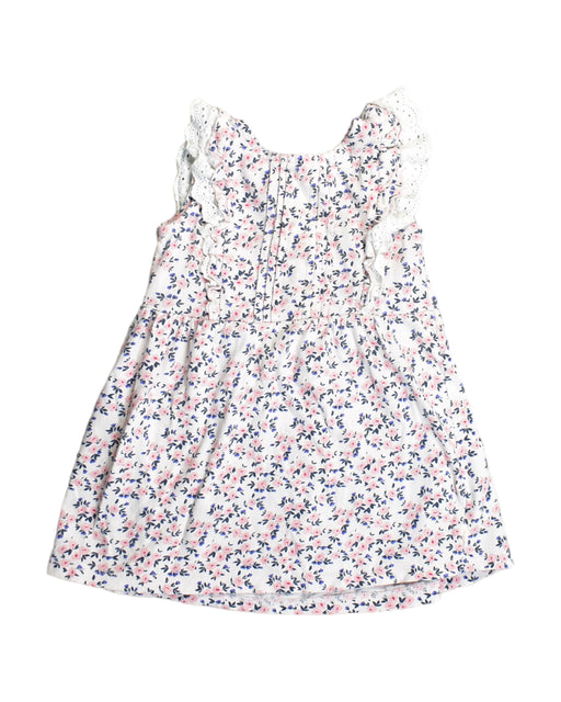 A White Sleeveless Dresses from Sprout in size 2T for girl. (Front View)