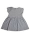 A Grey Short Sleeve Dresses from Petit Bateau in size 2T for girl. (Back View)