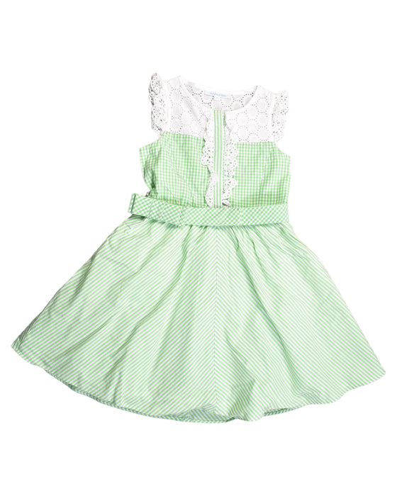 A Green Sleeveless Dresses from Nicholas & Bears in size 3T for girl. (Front View)