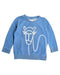 A Blue Sweatshirts from Seed in size 3T for girl. (Front View)