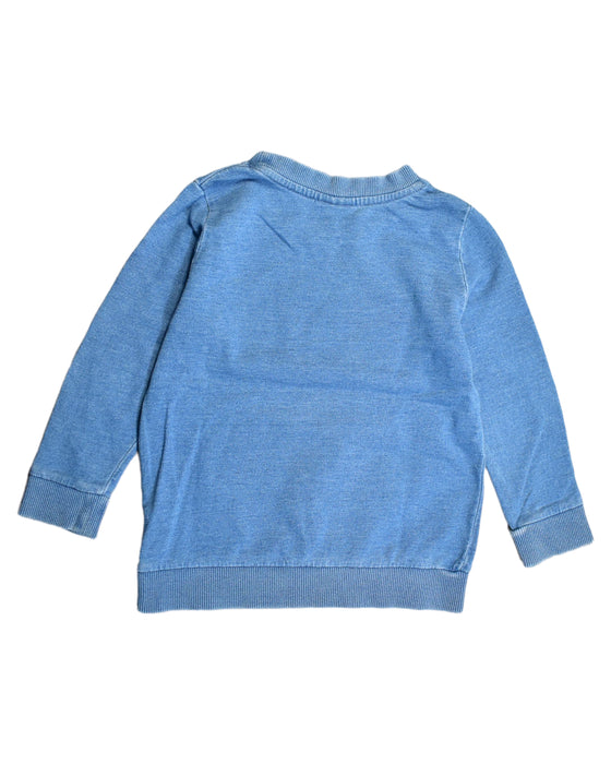 A Blue Sweatshirts from Seed in size 3T for girl. (Back View)