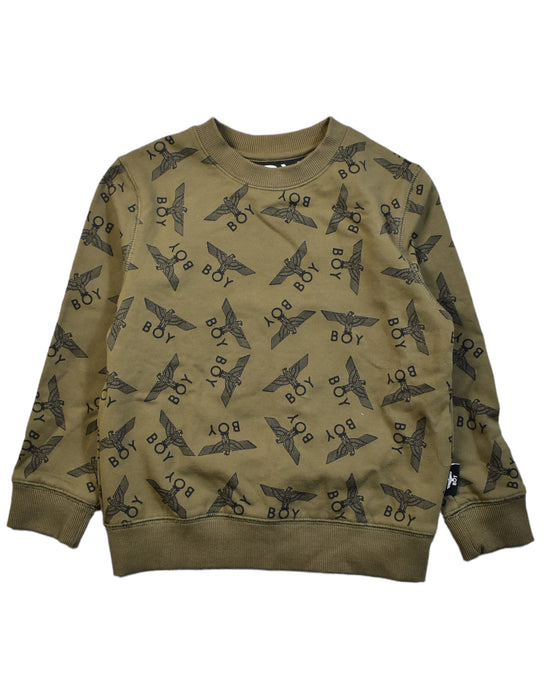 A Gold Sweatshirts from Boy London in size 6T for boy. (Front View)