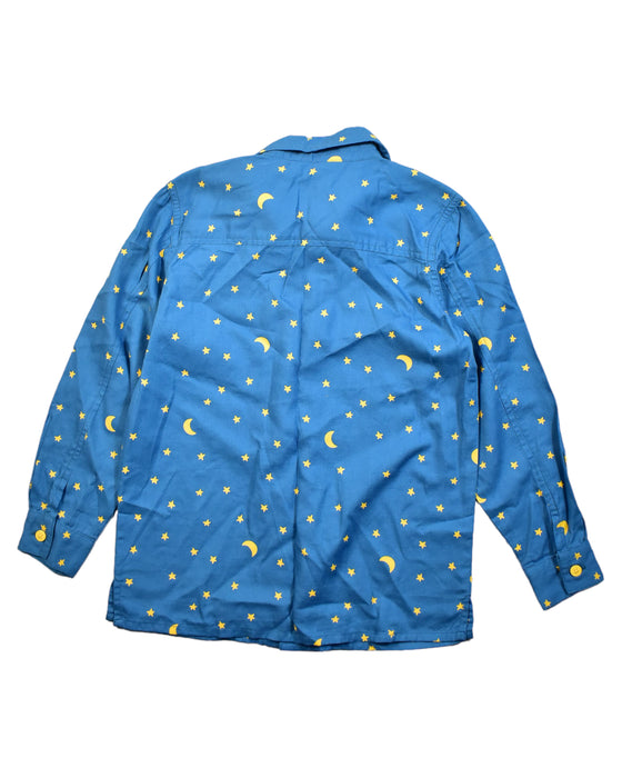 A Blue Long Sleeve Shirts from Frugi in size 7Y for boy. (Back View)