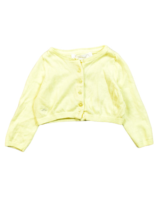 A Yellow Cardigans from Chateau de Sable in size 6-12M for girl. (Front View)