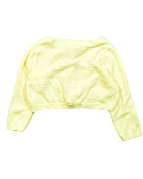 A Yellow Cardigans from Chateau de Sable in size 6-12M for girl. (Back View)
