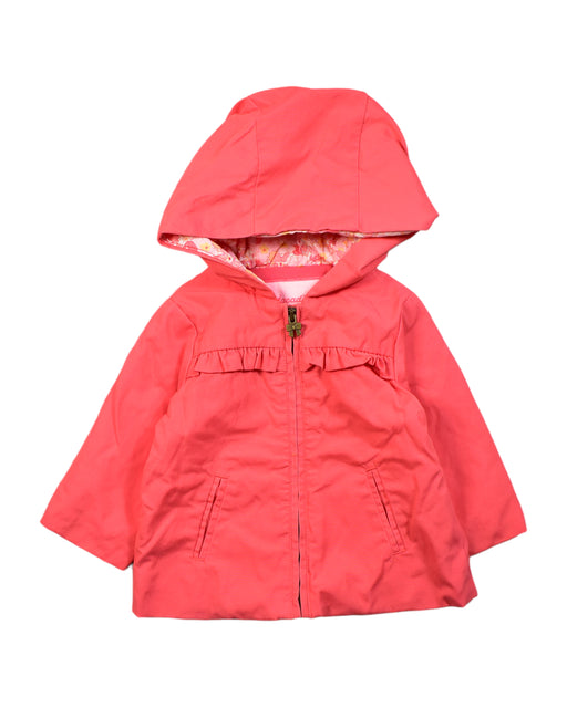 A Red Lightweight Jackets from Jacadi in size 3-6M for girl. (Front View)