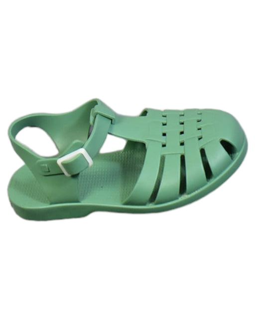 A Green Sandals from Tinycottons in size 4T for girl. (Front View)