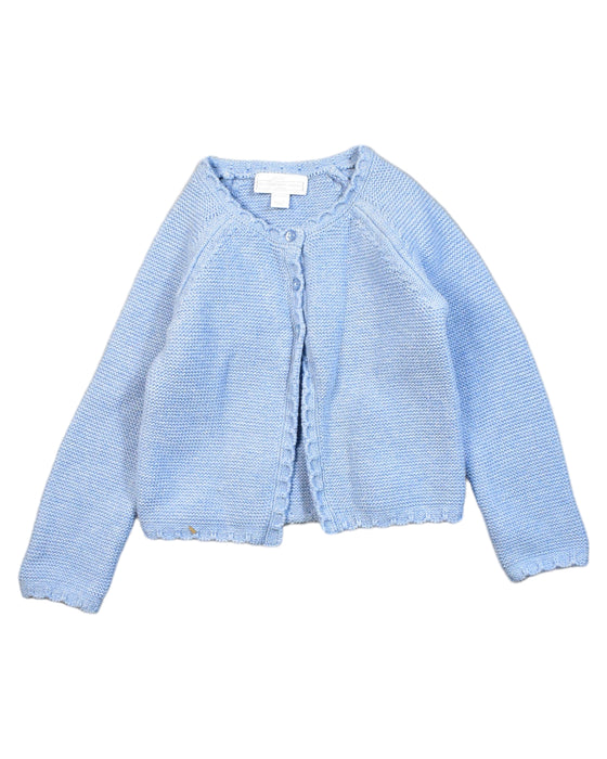 A Blue Cardigans from The Little White Company in size 2T for girl. (Front View)