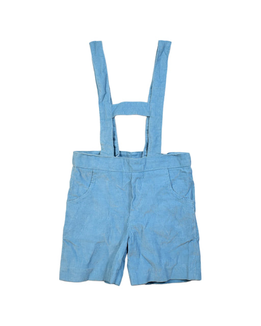 A Blue Overall Shorts from La Coqueta in size 2T for boy. (Front View)