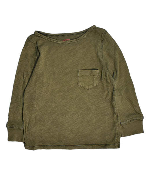 A Green Long Sleeve Tops from Bonton in size 4T for boy. (Front View)