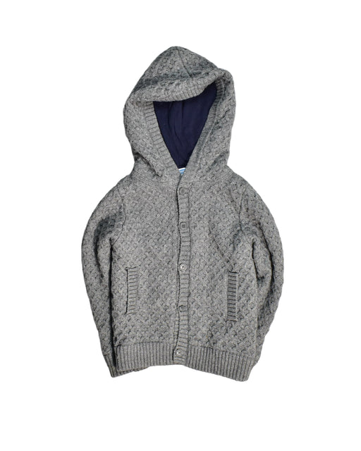 A Grey Cardigans from Jacadi in size 4T for boy. (Front View)