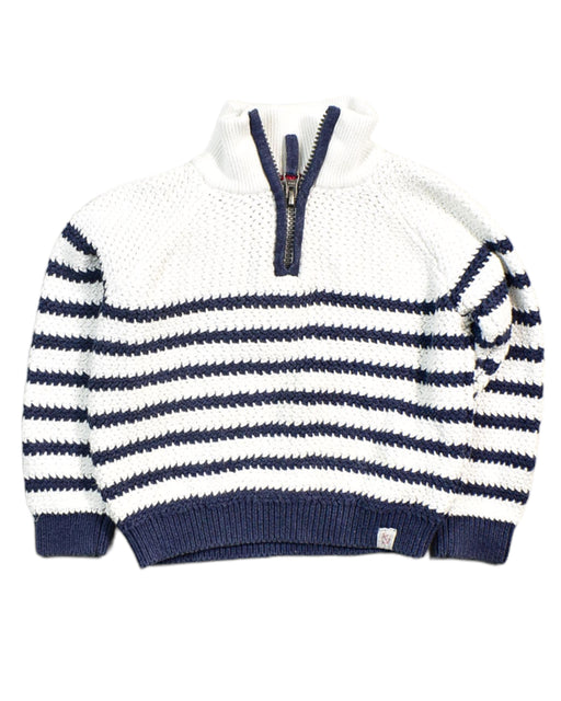 A White Knit Sweaters from The Little White Company in size 2T for girl. (Front View)