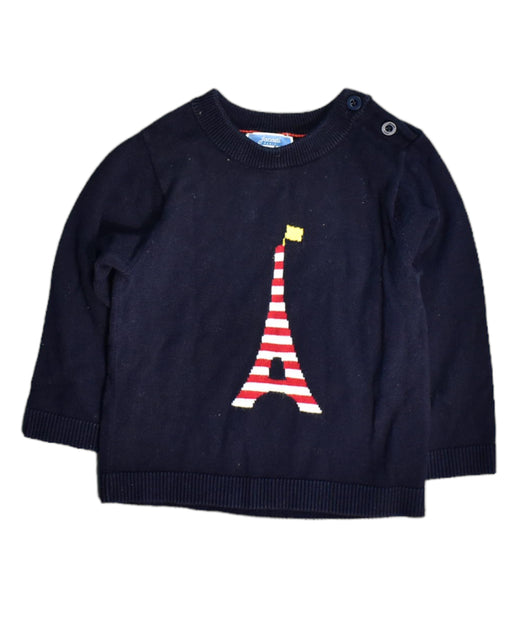 A Blue Knit Sweaters from Jacadi in size 12-18M for boy. (Front View)