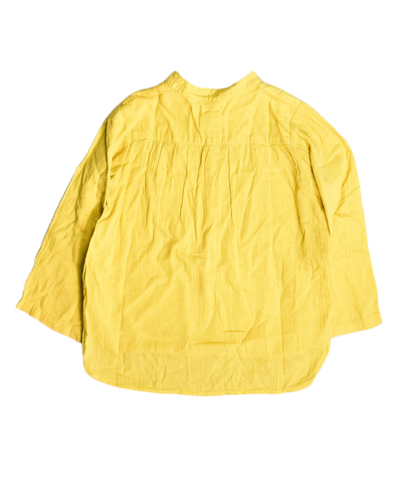 A Yellow Long Sleeve Tops from Bonpoint in size 4T for girl. (Back View)