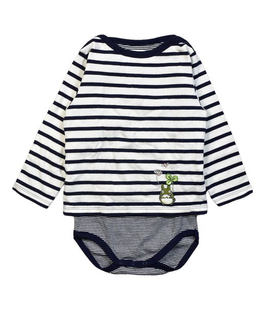 A Black Bodysuits from Petit Bateau in size 3T for neutral. (Front View)