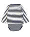 A Black Bodysuits from Petit Bateau in size 3T for neutral. (Back View)