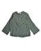 A Green Long Sleeve Shirts from Bonton in size 4T for boy. (Front View)