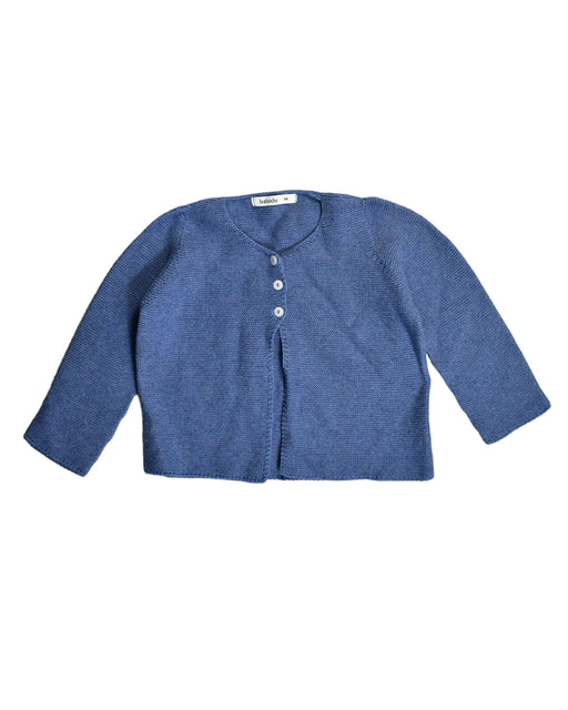 A Navy Cardigans from Babidu in size 4T for girl. (Front View)
