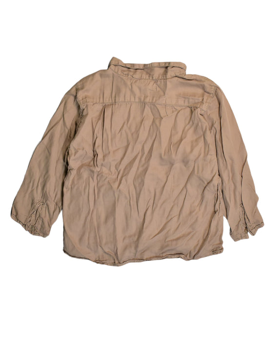 A Brown Long Sleeve Shirts from Caramel Baby & Child in size 3T for boy. (Back View)