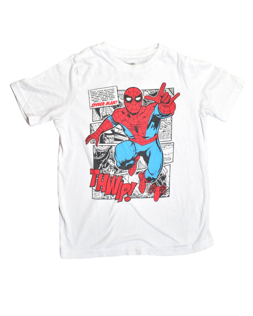A White T Shirts from Marvel in size 8Y for boy. (Front View)