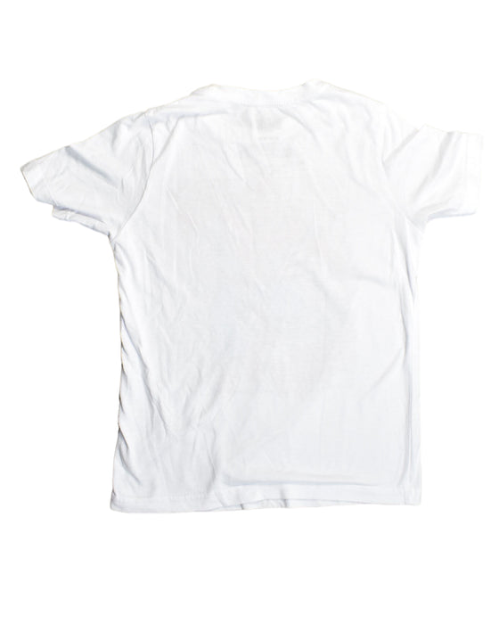 A White T Shirts from Marvel in size 8Y for boy. (Back View)